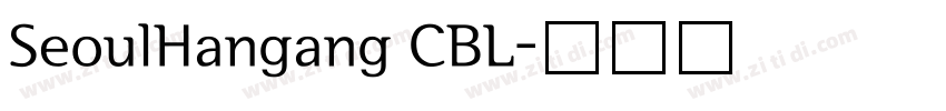 SeoulHangang CBL字体转换
